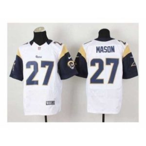 Premium Nike St. Louis Rams 27 Tre Mason white Elite NFL Jersey