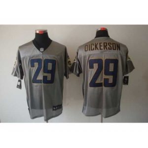 Exquisite Nike St. Louis Rams 29 Eric Dickerson Grey Elite Shadow NFL Jersey