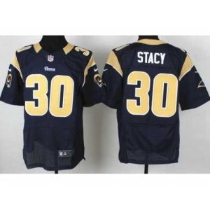 Superb Nike St. Louis Rams 30 Zac Stacy Blue Elite NFL Jersey