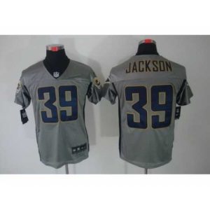 Superior Nike St. Louis Rams 39 Steven Jackson Grey Elite Shadow NFL Jersey