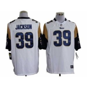 Exceptional Nike St. Louis Rams 39 Steven Jackson White Game NFL Jersey