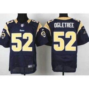 Premium Nike St. Louis Rams 52 Alec Ogletree Blue Elite NFL Jersey