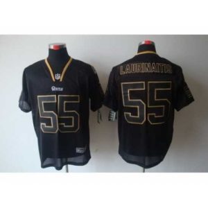 Gorgeous Nike St. Louis Rams 55 James Laurinaitis Black Elite Lights Out NFL Jersey