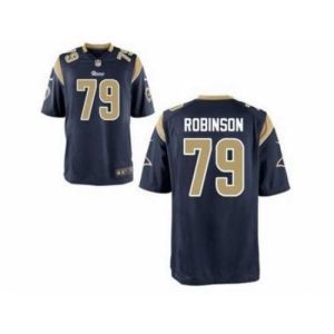 Superb Nike St. Louis Rams 79 Greg Robinson Blue Elite NFL Jersey