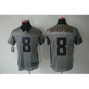 Superior Nike St. Louis Rams 8 Sam Bradford Grey Elite Shadow NFL Jersey