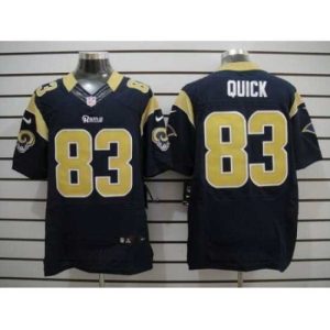 Finest Nike St. Louis Rams 83 Brian Quick Blue Elite NFL Jersey