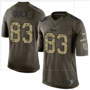 Marvelous Nike St  Louis Rams #83 Brian Quick Green 27s Stitched NFL Limited Salute to Service Jersey