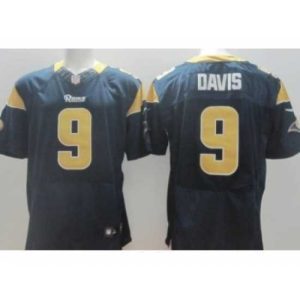 Finest Nike St. Louis Rams 9 Austin Davis Blue Elite NFL Jersey