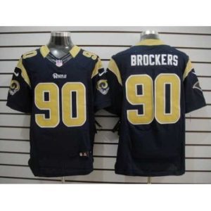 Marvelous Nike St. Louis Rams 90 Michael Brockers Blue Elite NFL Jersey