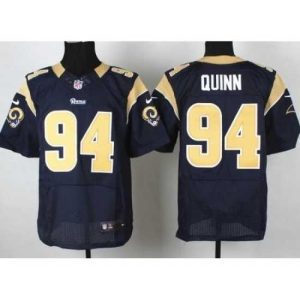 High quality Nike St. Louis Rams 94 Robert Quinn Blue Elite NFL Jersey