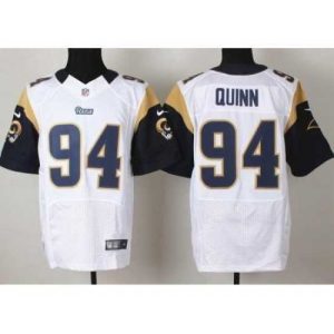 Exquisite Nike St. Louis Rams 94 Robert Quinn White Elite NFL Jersey