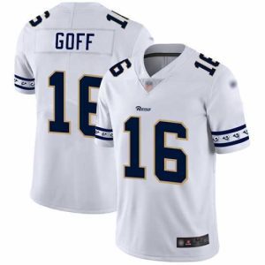 Marvelous Rams 16 Jared Goff White Mens Stitched Football Limited Team Logo Fashion Jersey
