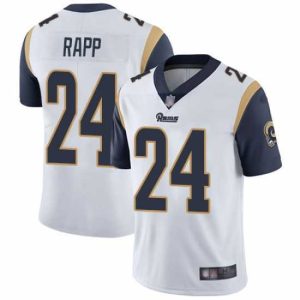 Gorgeous Rams 24 Taylor Rapp White Stitched Football Vapor Untouchable Limited Jersey