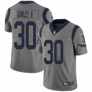 Marvelous Rams 30 Todd Gurley II Gray Stitched Football Limited Inverted Legend Jersey