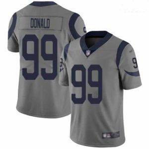 Superior Rams 99 Aaron Donald Gray Stitched Football Limited Inverted Legend Jersey