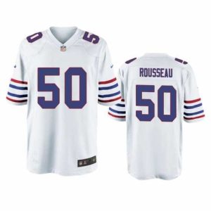 Superior Nike Buffalo Bills Gregory Rousseau 50 White Alternate Game Jersey