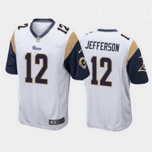 Outstanding van jefferson los angeles rams white game jersey