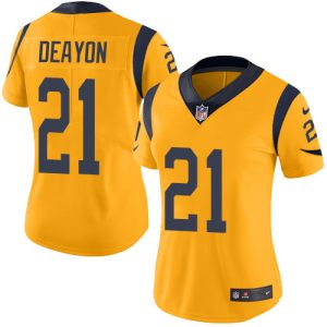 High quality Rams #21 Donte Deayon Gold Women's Stitched NFL Limited Rush Jersey