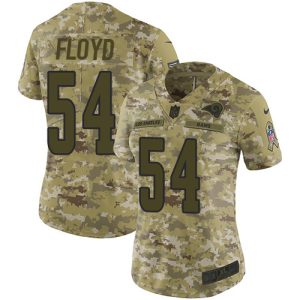 Outstanding Rams #54 Leonard Floyd Camo Women's Stitched NFL Limited 2018 Salute To Service Jersey