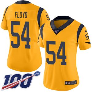 Superior Rams #54 Leonard Floyd Gold Women's Stitched NFL Limited Rush 100th Season Jersey