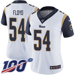 Premium Rams #54 Leonard Floyd White Women's Stitched NFL 100th Season Vapor Untouchable Limited Jersey