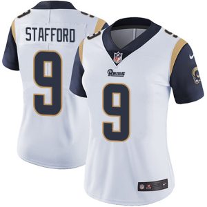 Marvelous Los Angeles Rams #9 Matthew Stafford White Women's Stitched NFL Vapor Untouchable Limited Jersey