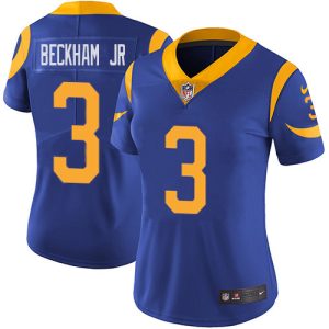 Exceptional Rams #3 Odell Beckham Jr. Royal Blue Alternate Women's Stitched NFL Vapor Untouchable Limited Jersey