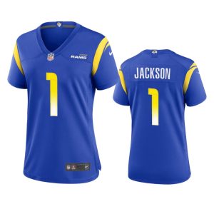 High quality Los Angeles Rams #1 Desean Jackson Women's Game NFL Jersey - Royal