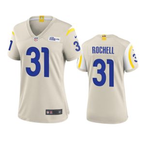 Marvelous Los Angeles Rams #31 Robert Rochell Women's Game NFL Jersey - Bone
