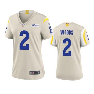 Gorgeous Los Angeles Rams #2 Robert Woods Women's Game NFL Jersey - Bone