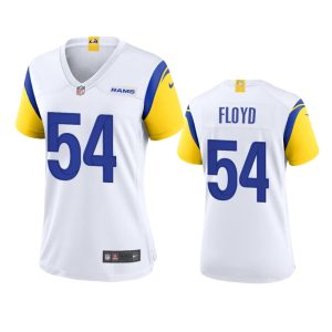 Superb Los Angeles Rams #54 Leonard Floyd Women's Alternate Game NFL Jersey - White