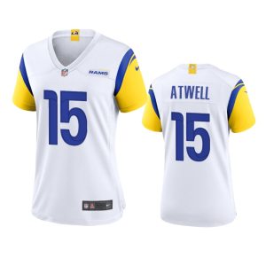 Exquisite Los Angeles Rams #15 Tutu Atwell Women's Alternate Game NFL Jersey - White