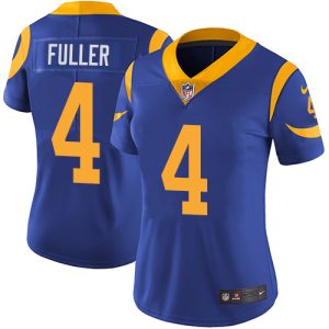 Gorgeous Rams #4 Jordan Fuller Royal Blue Alternate Women's Stitched NFL Vapor Untouchable Limited Jersey