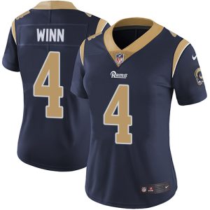 Finest Rams #4 Dresser Winn Navy Blue Team Color Women's Stitched NFL Vapor Untouchable Limited Jersey