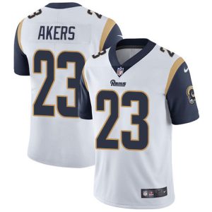 Outstanding Rams #23 Cam Akers White Youth Stitched NFL Vapor Untouchable Limited Jersey