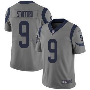 Finest Los Angeles Rams #9 Matthew Stafford Gray Youth Stitched NFL Limited Inverted Legend Jersey