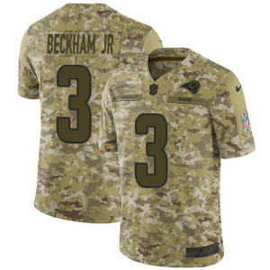 Outstanding Rams #3 Odell Beckham Jr. Camo Youth Stitched NFL Limited 2018 Salute To Service Jersey