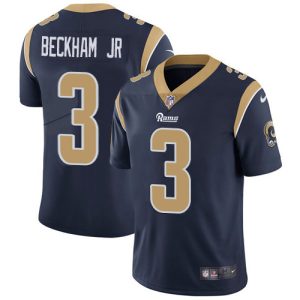 Outstanding Rams #3 Odell Beckham Jr. Navy Blue Team Color Youth Stitched NFL Vapor Untouchable Limited Jersey
