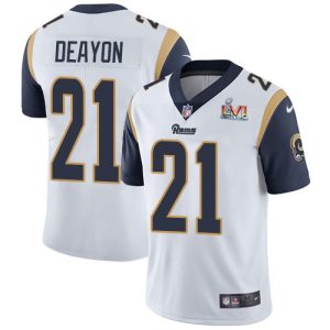 High quality Rams #21 Donte Deayon White Super Bowl LVI Patch Youth Stitched NFL Vapor Untouchable Limited Jersey