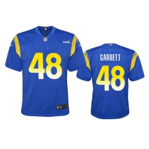 Superb Los Angeles Rams #48 Chris Garrett Youth Game NFL Jersey - Royal