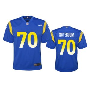 Marvelous Los Angeles Rams #70 Joseph Noteboom Youth Game NFL Jersey - Royal
