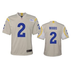Exquisite Los Angeles Rams #2 Robert Woods Youth Game NFL Jersey - Bone