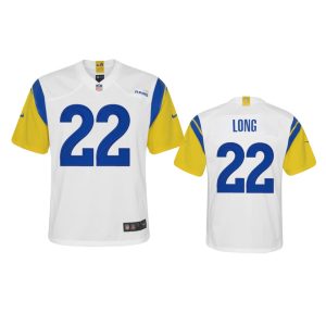 Outstanding Los Angeles Rams #22 David Long Youth Alternate Game NFL Jersey - White