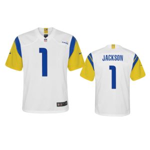 Finest Los Angeles Rams #1 Desean Jackson Youth Alternate Game NFL Jersey - White