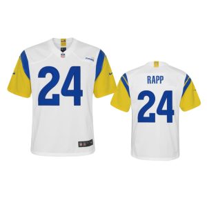 Exquisite Los Angeles Rams #24 Taylor Rapp Youth Alternate Game NFL Jersey - White
