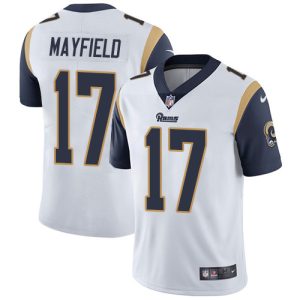 High quality Rams #17 Baker Mayfield White Youth Stitched NFL Vapor Untouchable Limited Jersey
