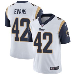 Gorgeous Rams #42 Ethan Evans White Youth Stitched NFL Vapor Untouchable Limited Jersey
