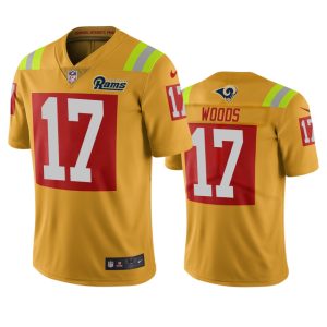 Exceptional Los Angeles Rams #17 Robert Woods Gold Vapor Limited City Edition NFL Jersey