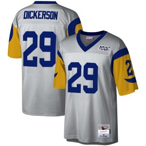 Superior Los Angeles Rams #29 Eric Dickerson Mitchell & Ness NFL 100 Retired Player Platinum Jersey