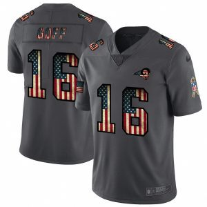 Superior Los Angeles Rams #16 Jared Goff 2018 Salute to Service Retro USA Flag Limited NFL Jersey